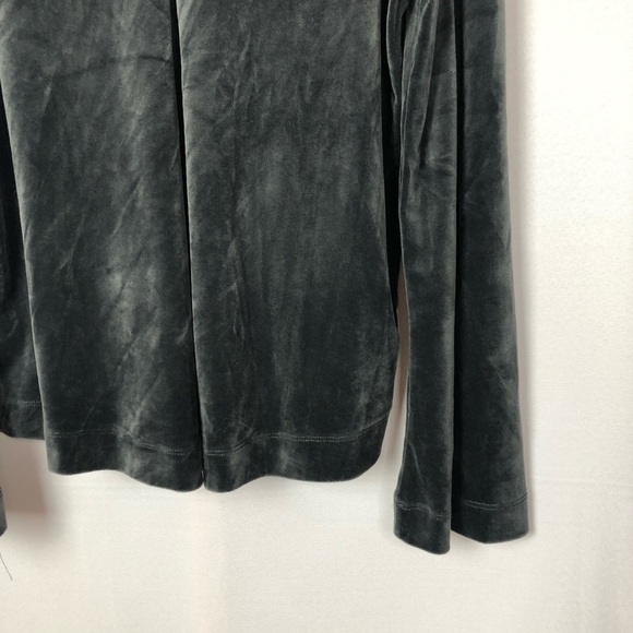 Boutique LaJu Los Angeles Gray Velour Track Suit Pullover Hoodie S - Picture 9 of 10